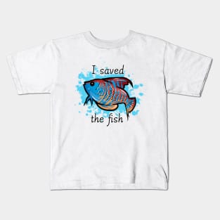 I saved the fish Detroit become human Kids T-Shirt